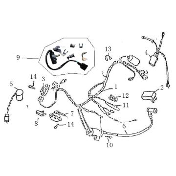 Kabelboom - Contactslot Znen Grand Retro koffie creme