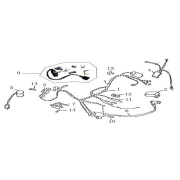 Kabelboom AGM GT blauw