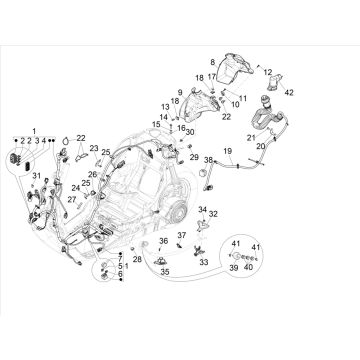 Kabelboom Vespa Elettrica 25km/u 2021-2023