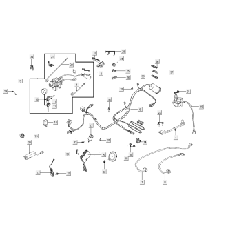 Kabelboom Kymco People S 50i Euro 4 Mat Grijs