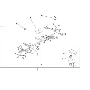 Kabelboom Piaggio Zip 2000 4-takt AC