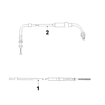 Kabels Peugeot Ludix 50 2-takt 14" zwart