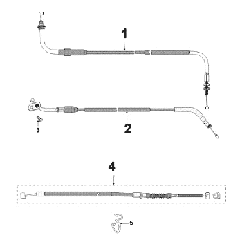 Kabels Peugeot Speedfight 3 50 4-takt AC Rood