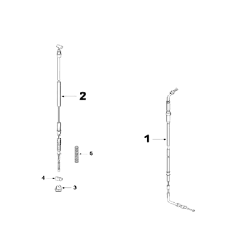 Kabels Peugeot V-Clic 50 4-takt AC Wit