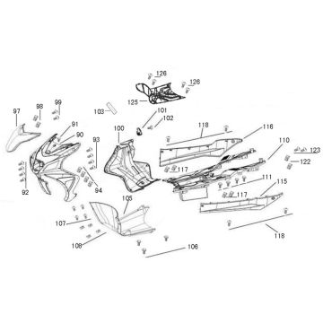 Kappen - Beplating AGM R8 wit