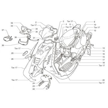 Kappen - Beplating Beta Ark-k 50 2-takt AC zilver 2006 25