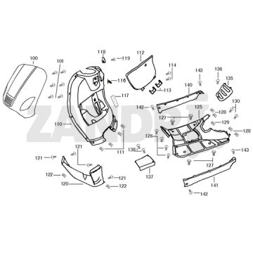 Kappen - Beplating BTC Riva Sport pantone blauw