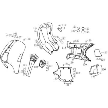 Kappen - Beplating Rover Riva II zwart