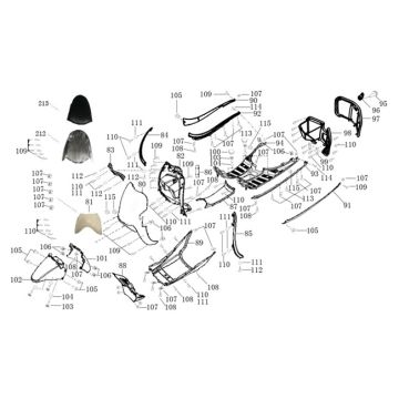 Kappen - Beplating voorzijde AGM Veterano mat blauw