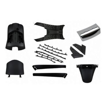 Kappenset binnen Vespa LX 8-delig mat zwart 85/B