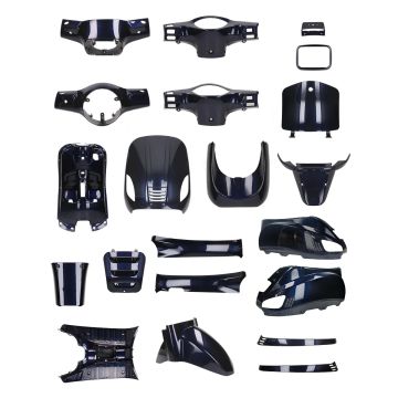 Kappenset AGM VX50/VX50S/Riva/Riva Sport /China LX/S glans donker blauw 19-delig