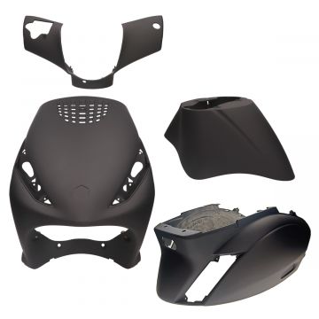 Kappenset Piaggio Zip 2000→50cc 2/4-takt matzwart origineel model 4-delig Power 1