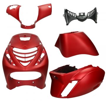 Kappenset SP look Piaggio Zip Candy mat rood 5-delig