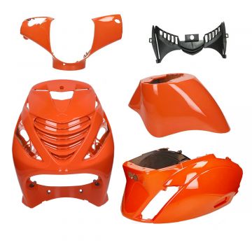 Kappenset SP look Piaggio Zip 2000→50cc 2/4-takt EVO-2 dicht orange KTM GP1 5-delig