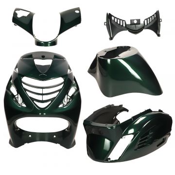 Kappenset SP look Piaggio Zip 2000→50cc 2/4-takt RS-1 Jaguar groen DMP 5-delig