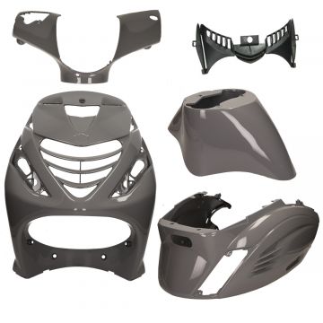 Kappenset SP look Piaggio Zip 2000→50cc 2/4-takt RS-1 Nardo grijs DMP 5-delig