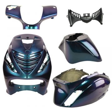 Kappenset SP look Piaggio Zip 2000→50cc 2/4-takt glans cameleon EVO-1 dicht DMP 5-delig