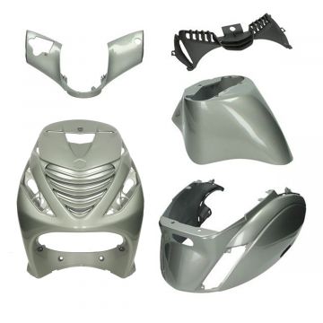 Kappenset SP look Piaggio Zip Porsche antraciet EVO-1 dicht DMP 5-delig