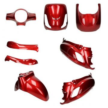 Kappenset SYM Fiddle 2 bordeaux rood DMP 8-delig