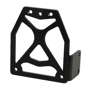 Kentekenplaat staand 110 x 116 aluminium zwart Lampa