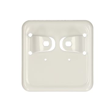 Kentekenplaathouder klein metaal wit 