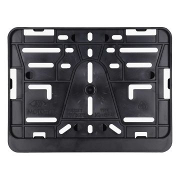 Kentekenplaat houder liggend motor 21cm x 14,3cm zwart