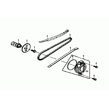 Nokkenas - Distributieketting - Kettinggeleiders Sym Orbit III Black