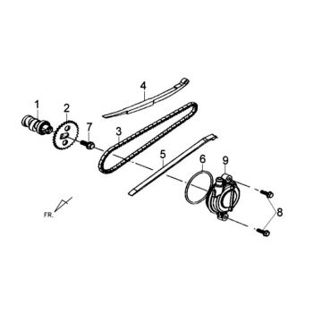 Nokkenas - Distributieketting - Kettinggeleiders Sym Tonik (WH8018P) white