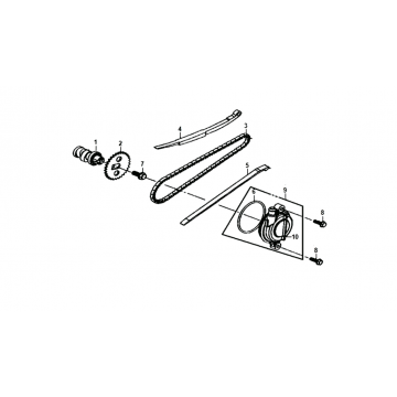 Nokkenas - Distributieketting - Kettinggeleiders Sym Jet 14
