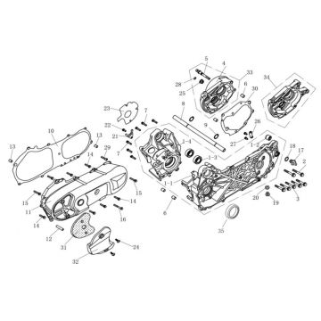 Startmotor - Kicksteras AGM Venom wit
