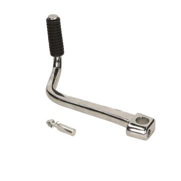 Kickstartpedaal Puch Rider Macho/Puch 2-speed chroom (met spie en Puch bedrukking rubber)