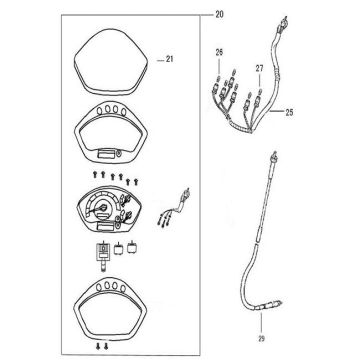 Kilometerteller - Cockpit AGM VX50i