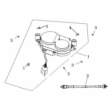 Kilometerteller - Cockpit Generic Ideo 50 2-takt rood 2007 25