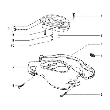 Kilometerteller - Cockpit Gilera Runner FXR 180 2-takt