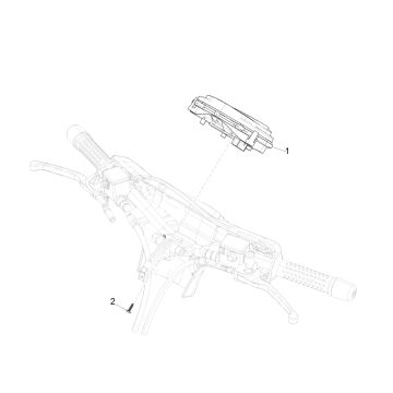 Kilometerteller - Cockpit Vespa GTS 300 HPE 4V IE ABS Euro 4 2019