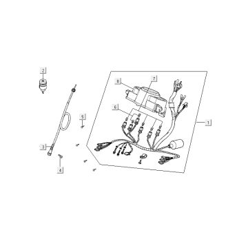 Kilometerteller - Cockpit - Kilometertellerkabel Kymco Agility 12' 4-takt zilver