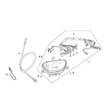 Kilometerteller - Cockpit Sachs 49er 4-takt