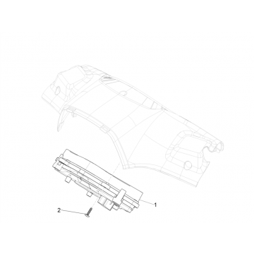 Kilometerteller - Cockpit Vespa Sprint 50 4-takt IGET 3V Euro 4