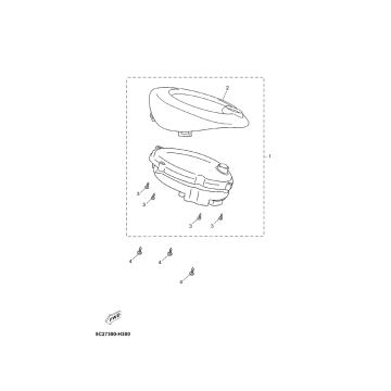 Kilometerteller - Cockpit Yamaha Neo's 4-takt 2008→ partsproduct-Kilometerteller-Znen-Aurora-4-takt
