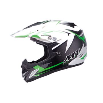 Kinder crosshelm MT Steel zwart/groen