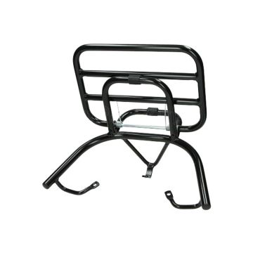 Klapdrager achter SYM Mio 50i matzwart