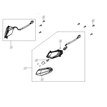 Knipperlichten voorzijde Agility CITY 16 150