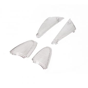 Knipperlichtglas set Peugeot Buxy/Speedfight/Zenith wit DMP