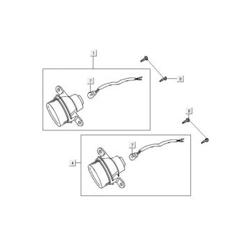 Knipperlichten Kymco MXU 400