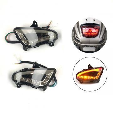 Knipperlicht led set Audi Look helder met dagrijdverlichting achterzijde model China LX scooter/VX/VX50S/Riva/Napoli/Benson/Touring/Toscana/Lux/VXL/RL/Azzuro/Rimini/Delphi/GTS DMP