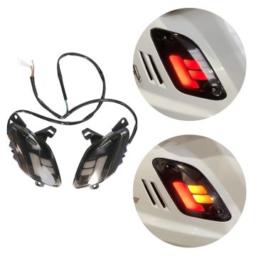 Knipperlicht led set  Sym Fiddle 2 2018->  Dynamisch transparant achterzijde