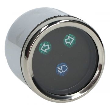 Knipperlicht meter op stuur chroom AGM new Flash origineel