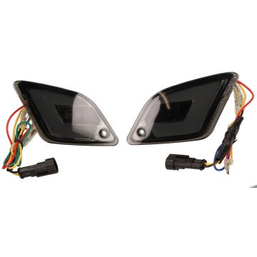Knipperlichtset achterzijde Power 1 LED tube smoke dagrijdverlichting Vespa  2014→ GT/GTL/GTV/GTS 125-300 (met weerstand)