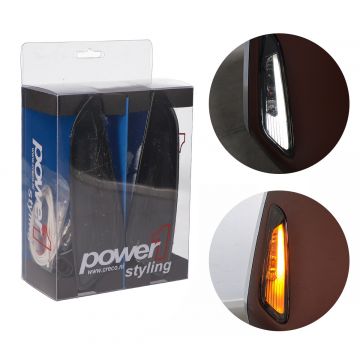 Knipperlicht set led Vespa Primavera/SprintMatrix 2.0 smoke Power 1 voorzijde