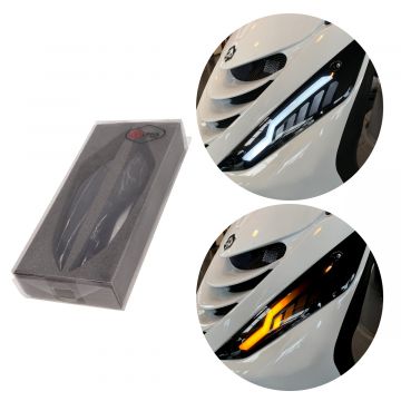 Knipperlicht set Piaggio Zip 2000→ led matrix Alpha styling voorzijde